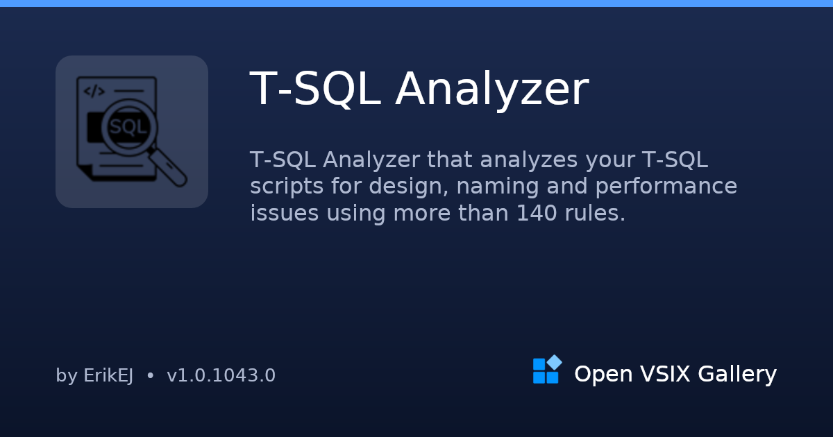 T-SQL Analyzer