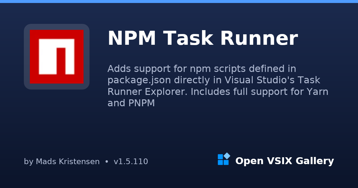 NPM Task Runner