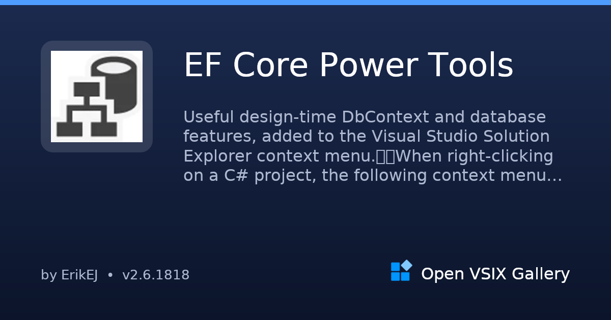 EF Core Power Tools